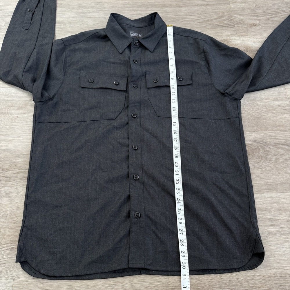 Triple Aught Design TAD Highland Shirt XL Charcoal 100% Worsted Merino Wool USA - Picture 5 of 8